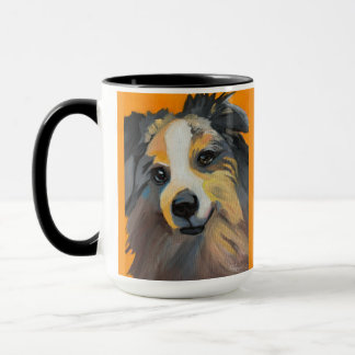 Collie | Two-Tone Mug, 15 oz Mug