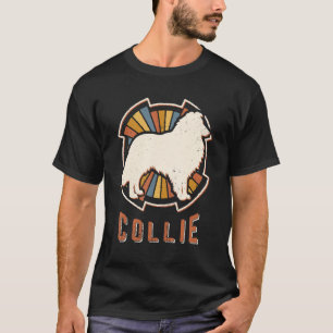 Collie Vintage Classic Retro Dog Love T-Shirt