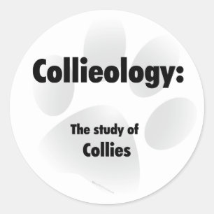 Collieology Classic Round Sticker