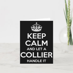 Collier Funny Surname Family Tree Birthday Reunion Card
