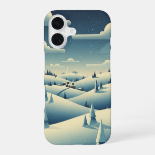 Collines Calmes d'Hiver iPhone 16 Case