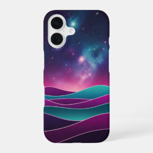 Collines Cosmiques Rétro iPhone 16 Case