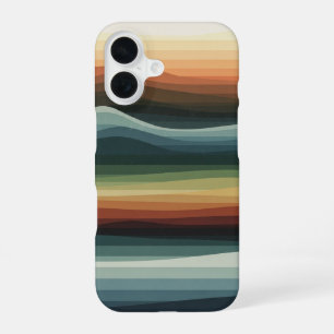 Collines Géométriques Abstraites iPhone 16 Case