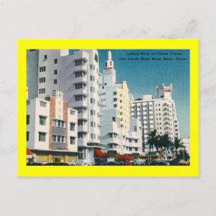 Collins Ave., Miami Beach, FL Vintage Postcard