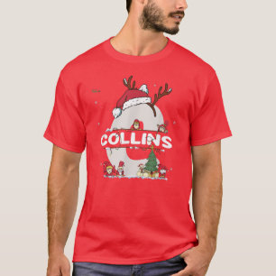 Collins Christmas Shirt w Collins Name for funny X