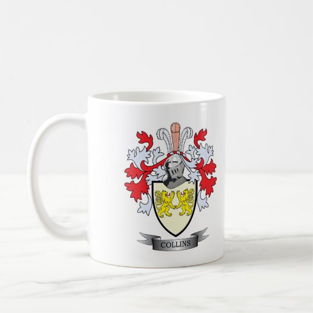 Collins Coat of Arms Coffee Mug (Left)