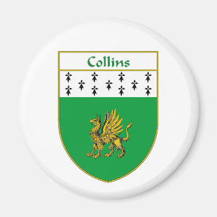 Collins Coat of Arms/Family Crest Magnet