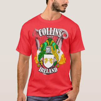 Collins Family Name English and Irish T-Shirt