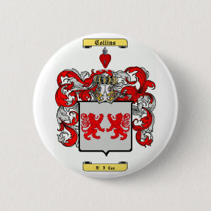 collins (irish) 6 cm round badge