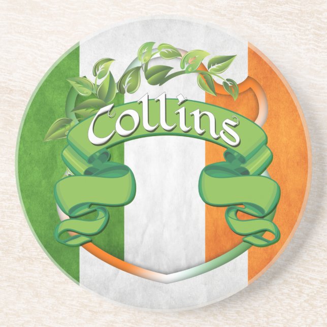 Collins Irish Shield Coaster (Front)