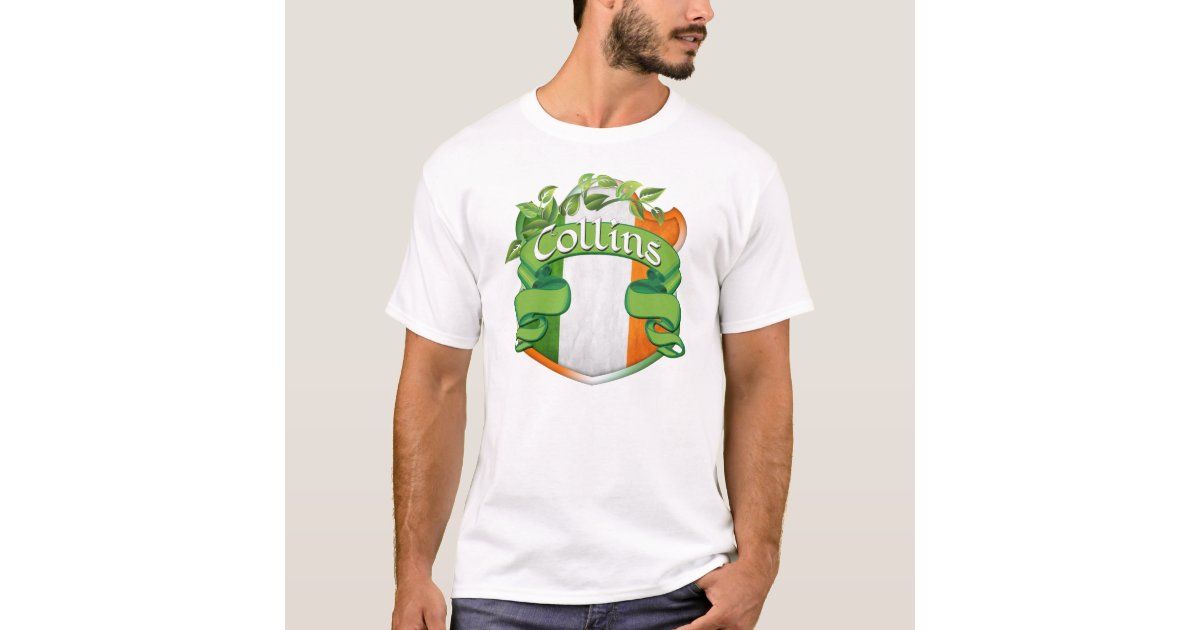 Collins Irish Shield TShirt Zazzle