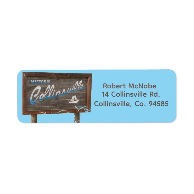Collinsville California Return Address Label 2 (Front)