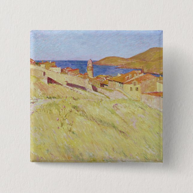 Collioure Landscape 15 Cm Square Badge (Front)