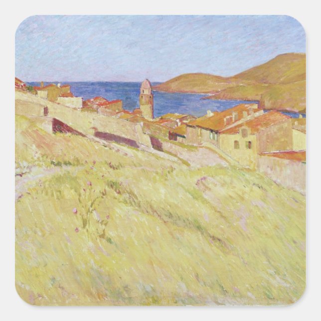 Collioure Landscape Square Sticker (Front)