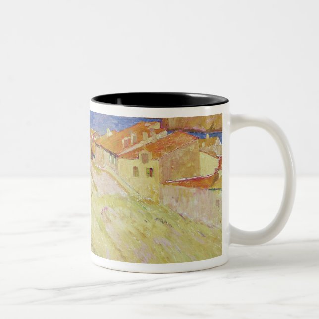 Collioure Landscape Two-Tone Coffee Mug (Right)