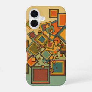 Collision de blocs pixel iPhone 16 case