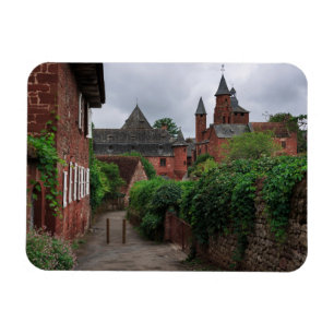 Collonges-la-Rouge, France rectangular magnet