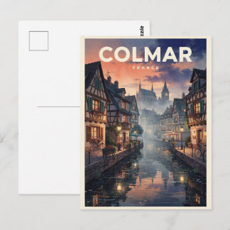 Colmar France Vintage Travel Postcard