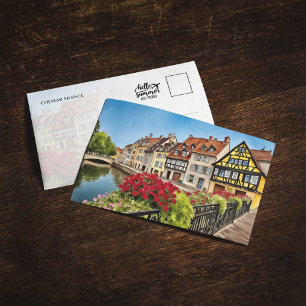 Colmar France Watercolor Invitation