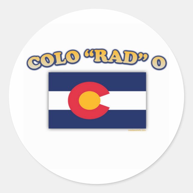 Colo RAD O Classic Round Sticker (Front)