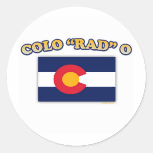 Colo RAD O Classic Round Sticker