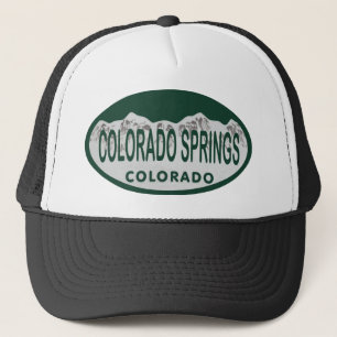 Colo Spgs license oval Trucker Hat