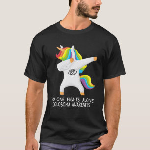 Coloboma Awraress Dabbing Unicorn Awareness T-Shirt