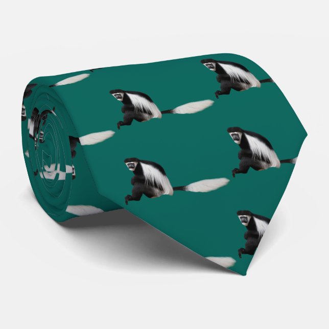 Colobus guereza tie (Rolled)