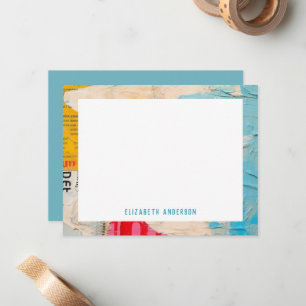 Coloful Abstract Modern Personalised Card