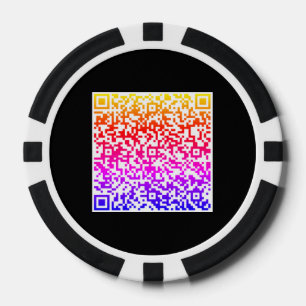 Coloful QR Code Scan Poker Chips - Choose Colours