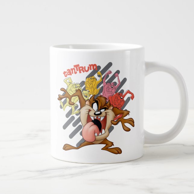 Coloful "Tantrum" TAZ™ Large Coffee Mug (Right)