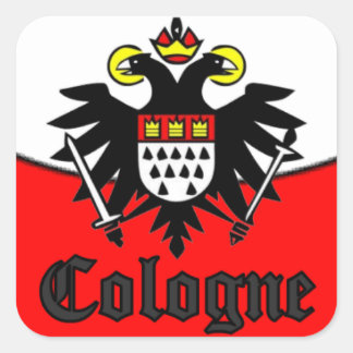 COLOGNE ADLER WAPPEN SQUARE STICKER