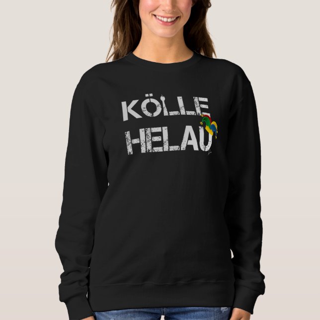 Cologne Carnival Düsseldorf Top Kölle Helau Jester (Front)