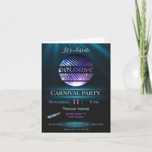 Cologne Carnival party invitation
