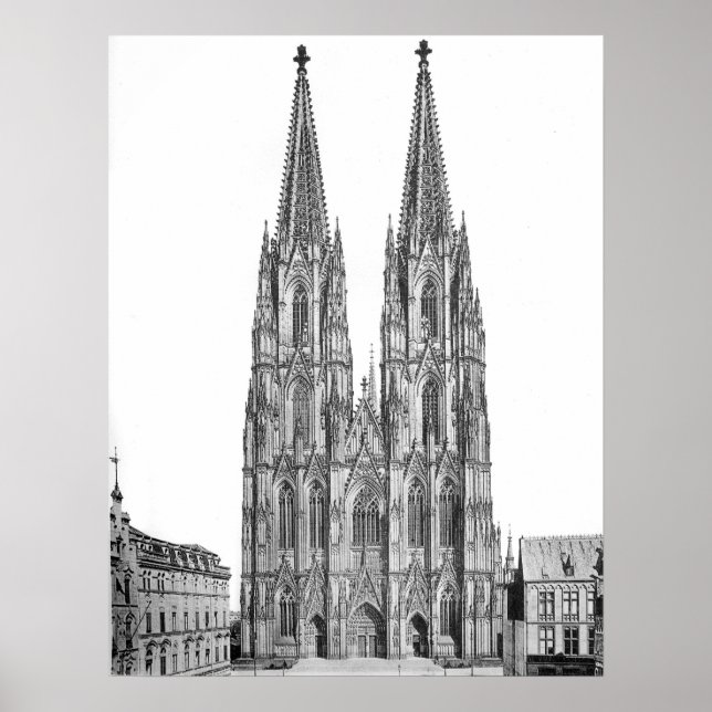 Cologne cathedral 1911 – Kölner Dom Poster (Front)