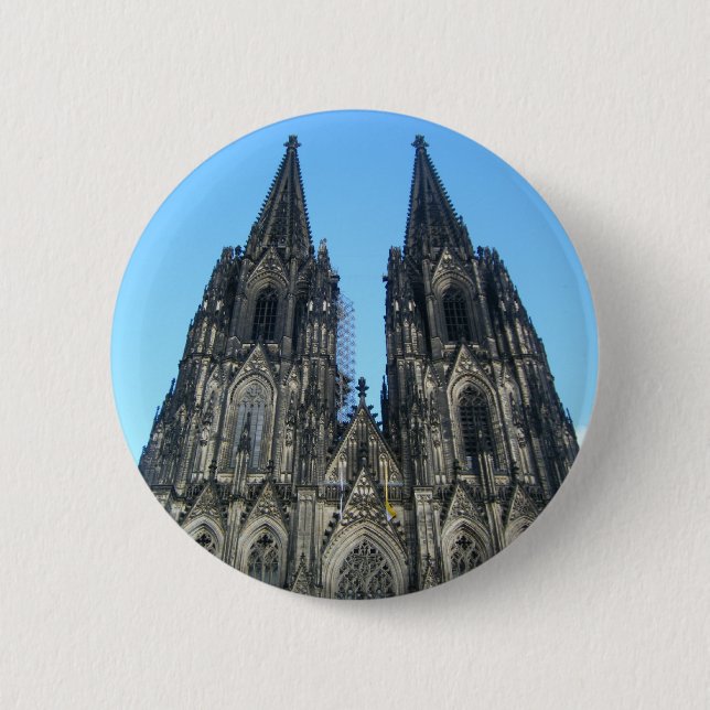 Cologne Cathedral 6 Cm Round Badge (Front)