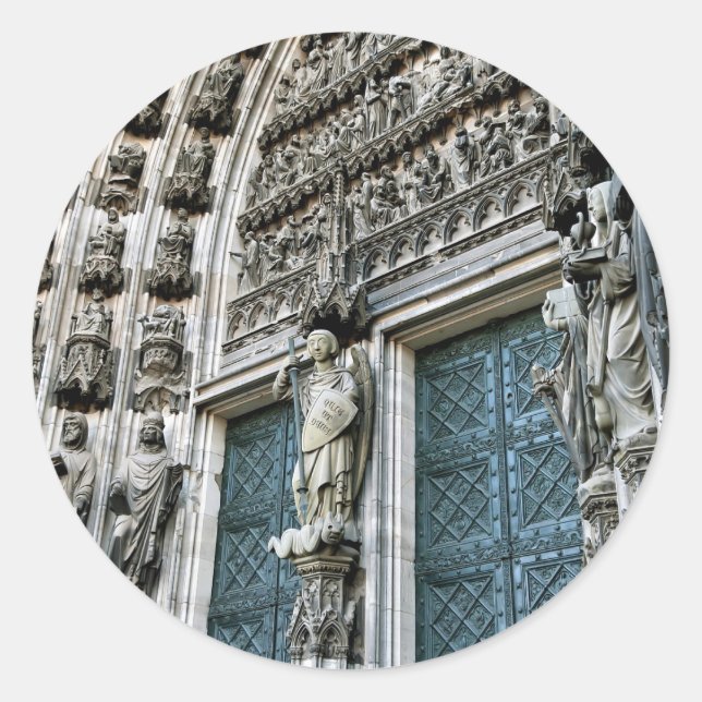 Cologne Cathedral Classic Round Sticker (Front)