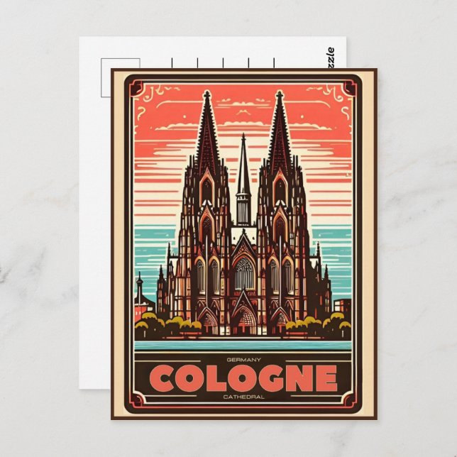 Cologne Cathedral, Köln germany holiday Postcard (Front/Back)