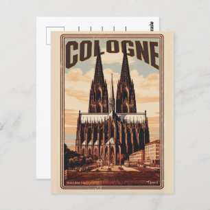 Cologne Cathedral, Köln germany holiday Postcard