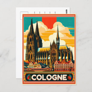 Cologne Cathedral, Köln germany holiday Postcard