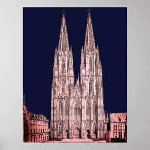 Cologne cathedral Kölner Dom Cologne Köln Coloni Poster