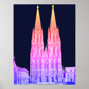 Cologne cathedral Kölner Dom Cologne Köln Colonia Poster