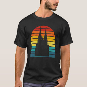 Cologne Cathedral Retro Vintage Kölsch Cologne Hom T-Shirt