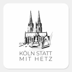 Cologne Cathedral Square Sticker