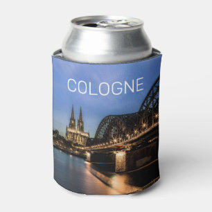 Cologne Cityscape Germany Dom Night Souvenir Can Cooler