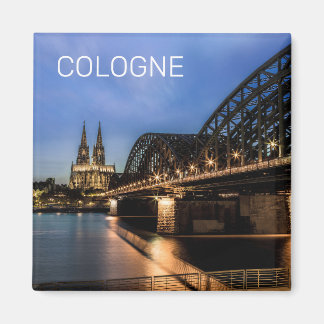 Cologne Cityscape Germany Dom Night Souvenir Magnet