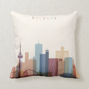 Cologne, Germany City Skyline Cushion