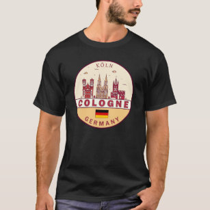Cologne Germany City Skyline Emblem T-Shirt