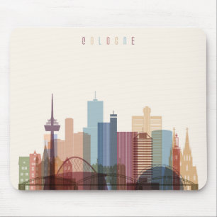 Cologne, Germany City Skyline Mouse Pad
