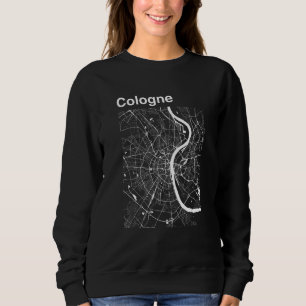 Cologne Germany Classic City Map Graphic Sweatshirt